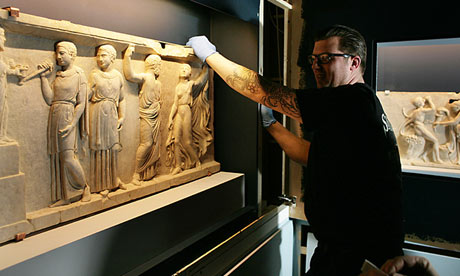 Sculpted marble reliefs for the Life and Death in Pompeii and Herculaneum at the British Museum